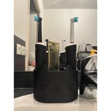 Porta Escovas de dente e Creme Dental Gatinho – Porta Escova e pasta de dente de gato - Banheiro
