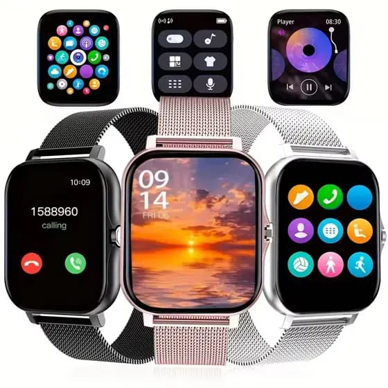 Esporte Relógio Inteligente De Fitness Monitor Saúde À Prova Dwaterproof Água Smartwatch Bluetooth Chamada Relógios Para
