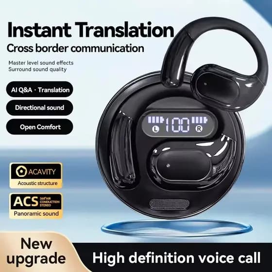K03 Fones De Ouvido Bluetooth Sem Fio Display Digital Tela Com Microfone Nível Alta Fidelidade Lossless Design Qualidade