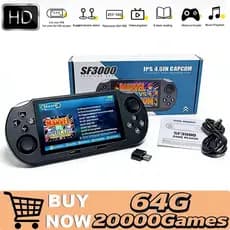 SF3000 Retro Console De Videogame Portátil Jogos Clássicos Player De Bolso Com Tela IPS De 4.5 Polegadas 3000mAh Sistema