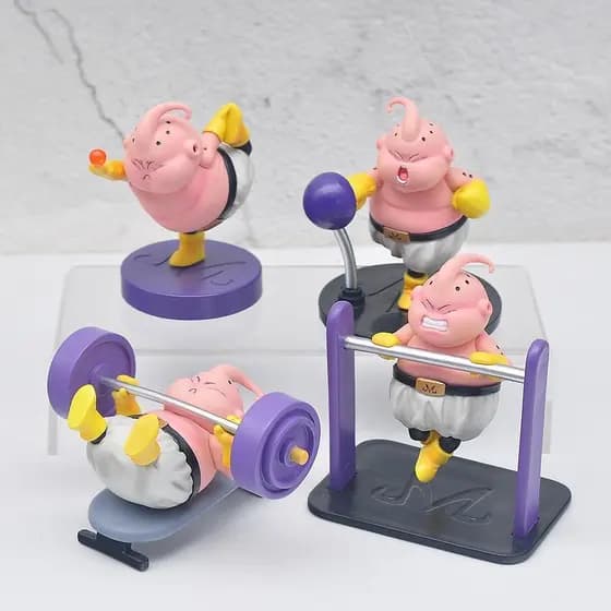 Majin Buuu Modelo Preppy Edition 8cm Dragon Ball Z Action Figure Decoração Colecionável OX0A SJM9