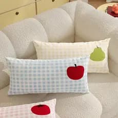 [Estoque pronto] ins estilo travesseiro de frutas estilo coreano fresco retangular cama travesseiro sofá travesseiro rem