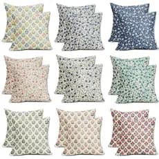 [Estoque pronto] Novo estilo primavera flor fronha planta impressão casa sala de estar decoração sofá Floral travesseiro