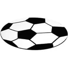 Tapete de Futebol Redondo 31"x31", Tapete de Banheiro Antiderrapante, Tapetes Esportivos para Quarto de Crianças, Menino