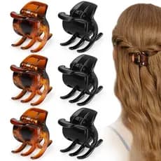 6 Presilhas de Cabelo, Presilhas Morhom de 1,3 Polegadas para Cabelos Grossos ou Médios