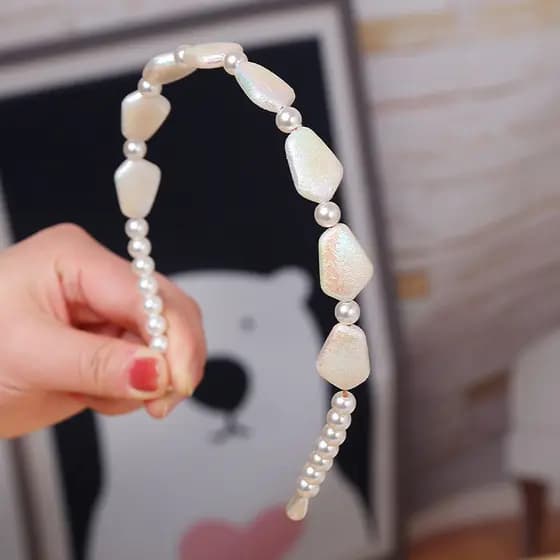 [Estoque pronto] Natural pequeno fresco simples pulseira bandana superior em forma de coração fresco fada doce ins estil