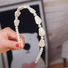 [Estoque pronto] Natural pequeno fresco simples pulseira bandana superior em forma de coração fresco fada doce ins estil