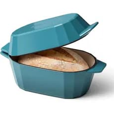 Forno de Ferro Fundido Esmaltado para Pão de Fermentação Natural – Forno Holandês para Pão de Fermentação Natural, Forma