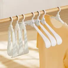 [Estoque pronto] Dormitório estudantil Cabide dobrável que economiza espaço Suporte para roupas de ombro largo Viagem po