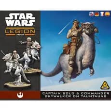 Asmodee Star Wars: Legion Capitão Solo e Comandante Skywalker em Tauntuns - Jogo de Miniaturas de Mesa, Jogo de Estratég