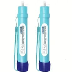 2 Peças de Mini Filtro de Água Portátil - Equipamento Pessoal de Purificação de Água, Ideal para Camping, Viagens, Camin