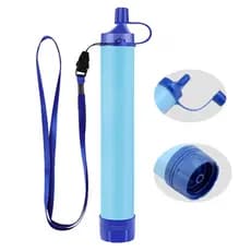 Filtro de Água Pessoal de Palha, Preparação para Emergências, Filtração de Água Portátil para Caminhadas, Camping, Pesca