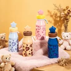 [Estoque pronto] Copo térmico para meninas Copo de água Copo de café de alto valor com copo de palha Separação de água d