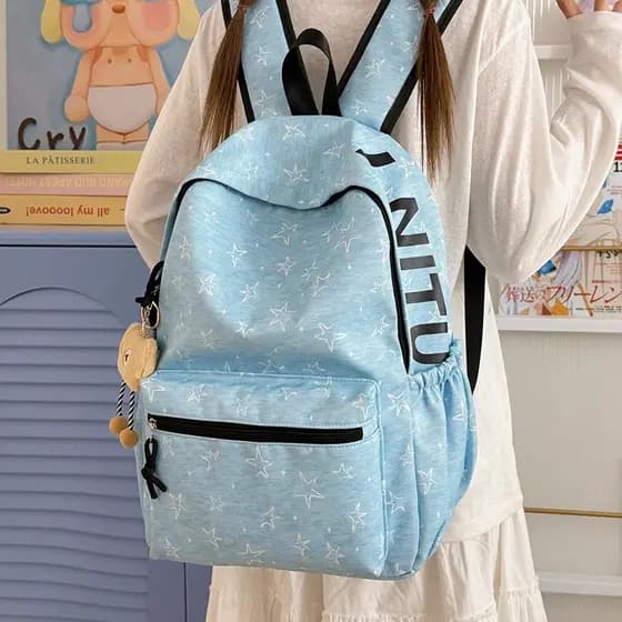 Nicho sem colisão menina mochila almofada de ar reduzir carga mochila estudante japonês saco de escola mochila de viagem