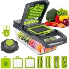 Mandoline Profissional Cozinha Slicer Aço Inox 10 em 1 Fatiador Cortador Ralador De Legumes Alimentos-envio imediato