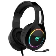 Headset Gamer HAVIT H2232d Fone De Ouvido Sem Fio cabo 2 P2 3.5mm, Modo Gamer com IA Drivers 50mm 7.1 Surroun