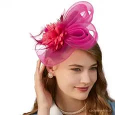 ADAMES Faixa De Cabeça Pequena , Vestido Formal , Cocar Fascinator Retrô Britânico , Luxo