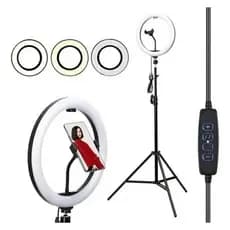 Ring Light Iluminador Anel Luz 30cm 12 Polegadas +Tripé 2,1m +Suporte De Celular