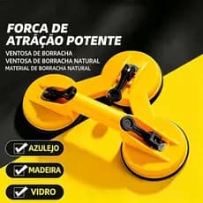 Ventosa de Vidro Tripla 3 Ventosas de Alta Sucção para Transporte de Placas Grandes e Instalação