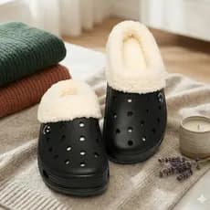 Babuche Forrado Pelúcia Masculino Feminino Inverno Antiderrapante Confortável Peluciado
