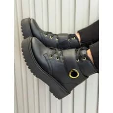 Bota L Coturno Feminino Com Cinto Removível V Blogueira