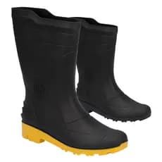 Bota Galocha Impermeável Moto Motociclista Motoqueiro Impermeável Chuva Grendene PVC Cano Médio