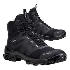 Calçado Tênis Segurança Ocupacional Bota Botina Estival EPI HB7000 All Black Cano Médio Bico PVC