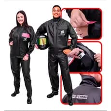 Capa de Chuva Conjunto Completo PVC luxo Impermeável Masculino e Feminino Motoboy Star Capas