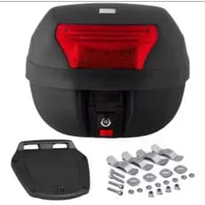 Bauleto Pro Tork 28 litros Smart Box C/Base Universal Kit Fixação Moto Motoboy Caixa Reforçada