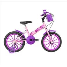 Bicicleta Aro 16 Ultra Bikes Kids Feminina COR/ROSA BEBE - LILÁS TAMANHO/Aro 16