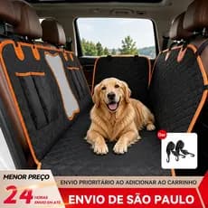 BAIERDI Capa Protetora Impermeável Antiderrapante para Banco Traseiro de Veículo, Ideal para Cães e Animais de Estimação