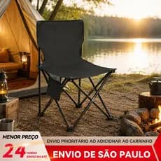 BAIERDI Cadeira de Exterior Leve Dobrável com Tecido Impermeável Fácil de Limpar e Armazenar