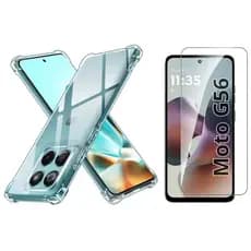 Capa Capinha Para Celular Motorola G56 + Película Cerâmica