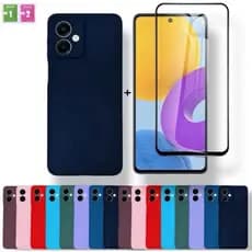 Capa Capinha Case Aveludada Colorida + Película Para Samsung Galaxy A07