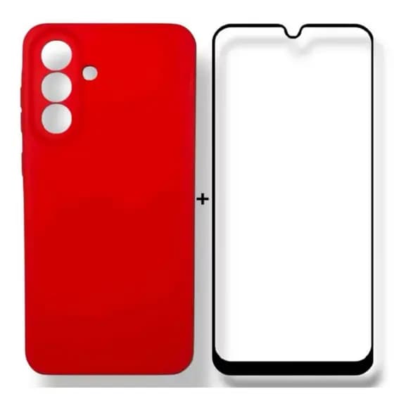 Capinha Colorida Para Samsung A56 + Película De Brinde