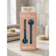 Globo de Gelo Massageador Facial Ice Globes Skincare - Rolo de Resfriamento Facial para Olheiras e Inchaço - Relaxamento
