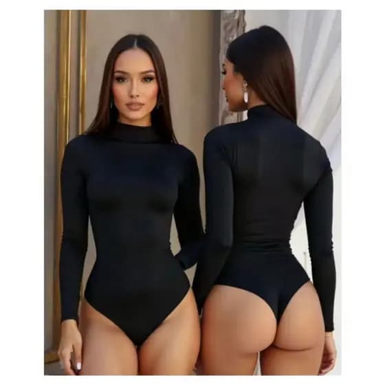 Body Manga Longa Gola Alta Inverno