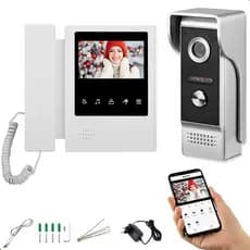 Campainha inteligente Intercâvel Display HD Impermeável Multifuncional