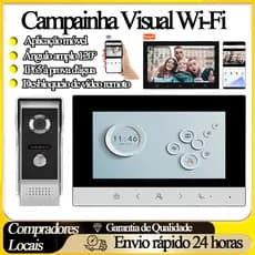 Campainha visível inteligente 100 metros distância Sistema de comunicação Segurança doméstica multifuncional impermeável