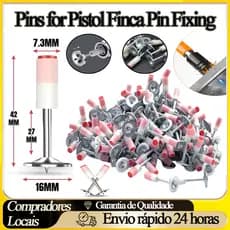 Pins for Pistol Finca Pin Fixing with Washer Reinforced Pinner High Precision Kit 100Pins for Fixing Gun Pin