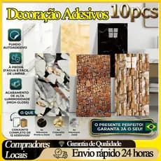 10pcs/Imitação De Telhas Decoração Adesivos Parede Autocolar Isolamento Acústico Impermeável Papel De Parede Decorativo