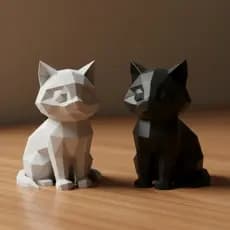 Gatos Decorativos Minimalistas Escultura Decoração Moderna Quarto Sala Presentes Felinos