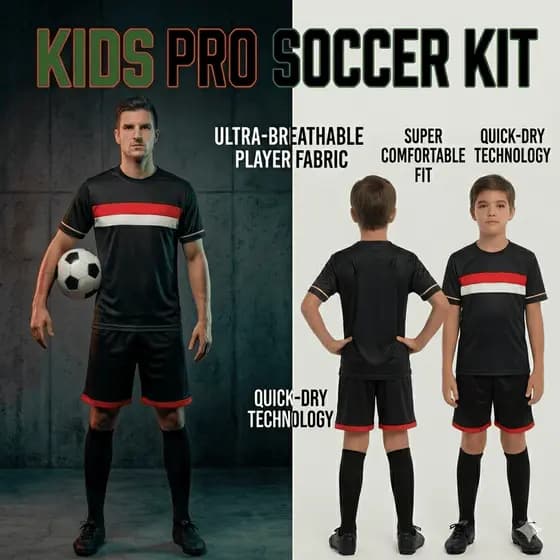 LIQUIDAÇAO Oferta Uniforme Infantil Futebol Camisa Short Masculino Para Partida Promoção
