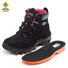 Bota Coturno Botina Adventure em Couro Legítimo com C.A Bota Para Trabalho EPI Master Boots Palmilha GEL Envio Imediato