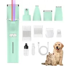 Quatro-em-um suprimentos para animais de estimação barbeador gato cão barbear pé cabelo gato musgo gato detecção de urin