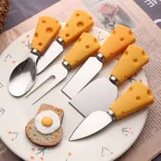 Conjunto de faca de comida ocidental bonito queijo frutas garfo manteiga espalhar faca sobremesa pão faca