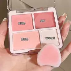 Amor onda de luz quatro cores blush disco alto blush pó expansão cor fosco alto brilho superfície brilho médio blush pal