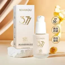 Clareamento protetor solar isolamento base líquida hidratante fino transparente maquiagem base líquida pele seca bb crem