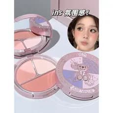 Pintura atmosfera três cores Blush paleta contorno alto brilho integrado fosco multiuso leite damasco puro desejo Pseudo