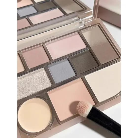 Paleta de sombras Cheng Shi'an 2024 Novo estilo luz diária maquiagem sombra Blush alto brilho reparação paleta tudo-em-u